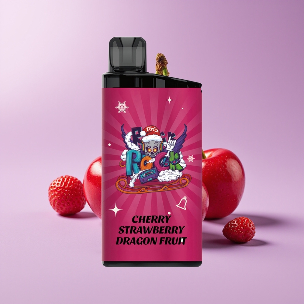 IGET Bar 3500 Puffs Jednorázová Vape Třešeň Jahoda Pitaya s 1400 mAh baterií