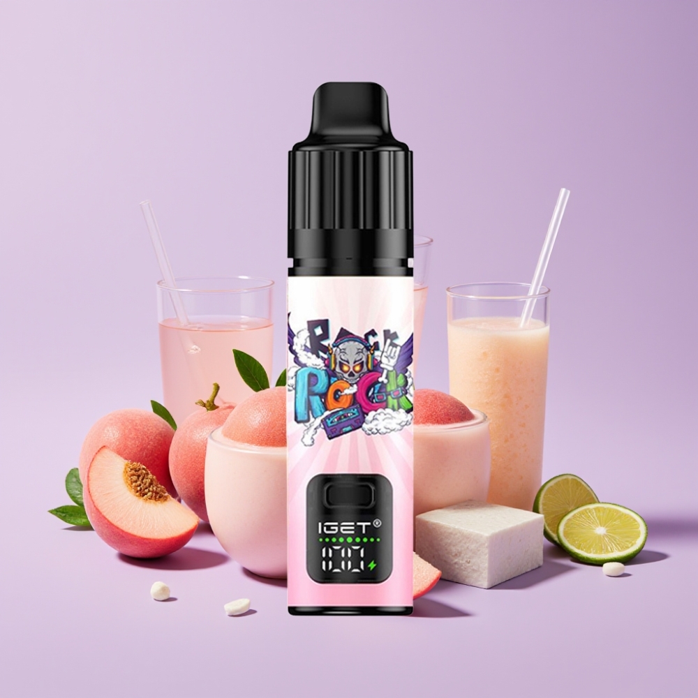 IGET BAR PLUS S3 POD 10000 Puffs Disposable Vape Broskev Lychee Limetka Ledová s 18 ml náplní a 950 mAh baterií