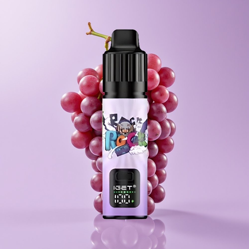 IGET BAR PLUS S3 POD 10000 Puffs Disposable Vape Ledový Hrozen a 18 ml E-liquid