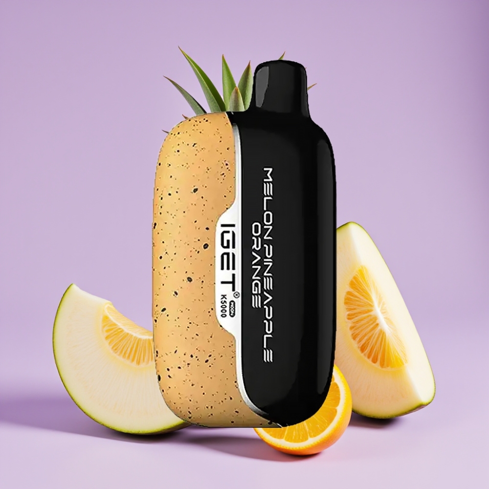 IGET Moon K5000 Puffs Jednorázová E-Cigareta Meloun Ananas Pomeranč