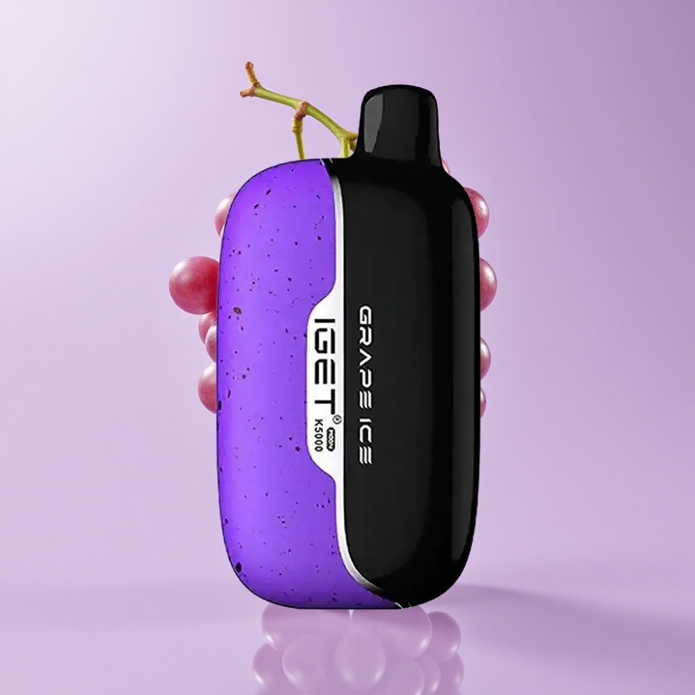 IGET Moon K5000 Puffs Jednorázová E-cigareta Ledová Hroznová s Mesh Cívkou 1.35 Ohm