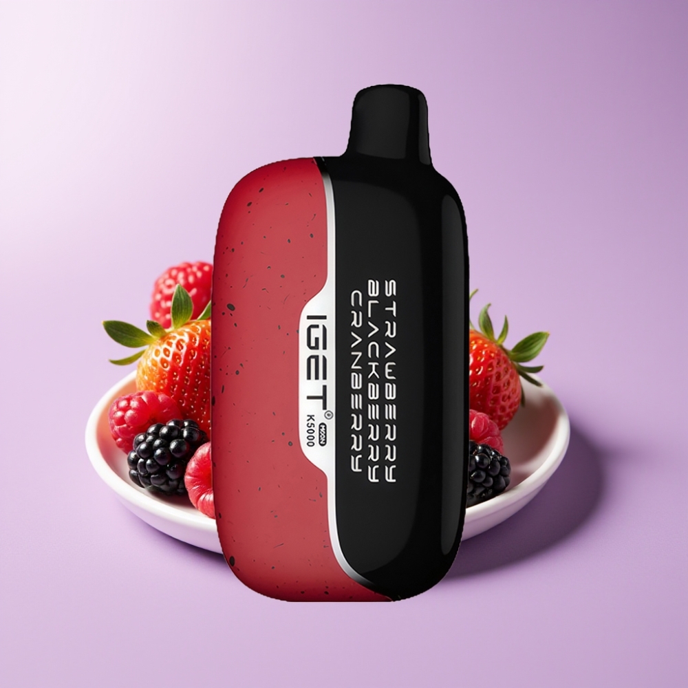IGET Moon K5000 Puffs Jednorázová Vape Jahoda Ostružina Brusinka 5000 Puffs