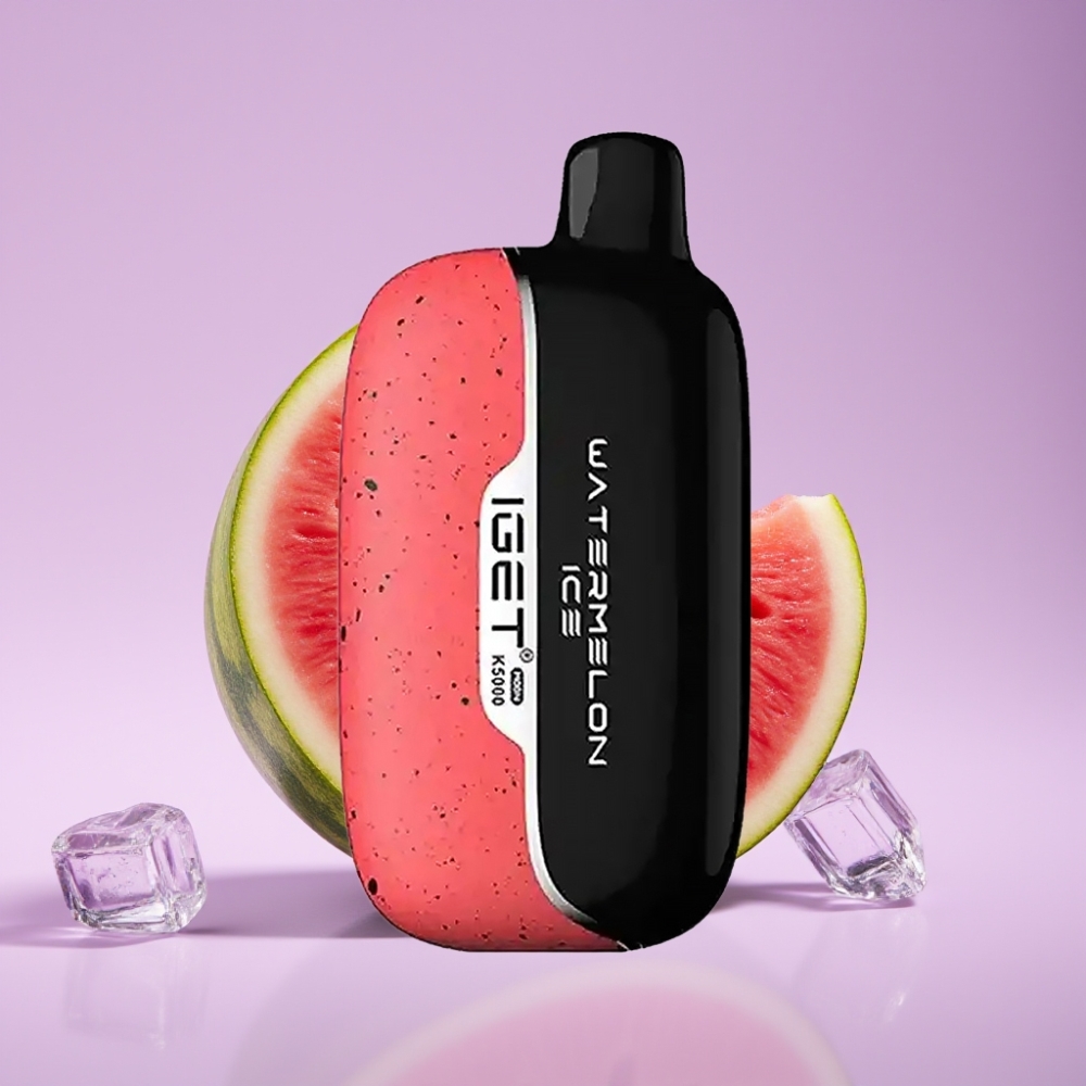 IGET Moon K5000 Puffs Jednorázová Vape Melounový Led s PC materiálem