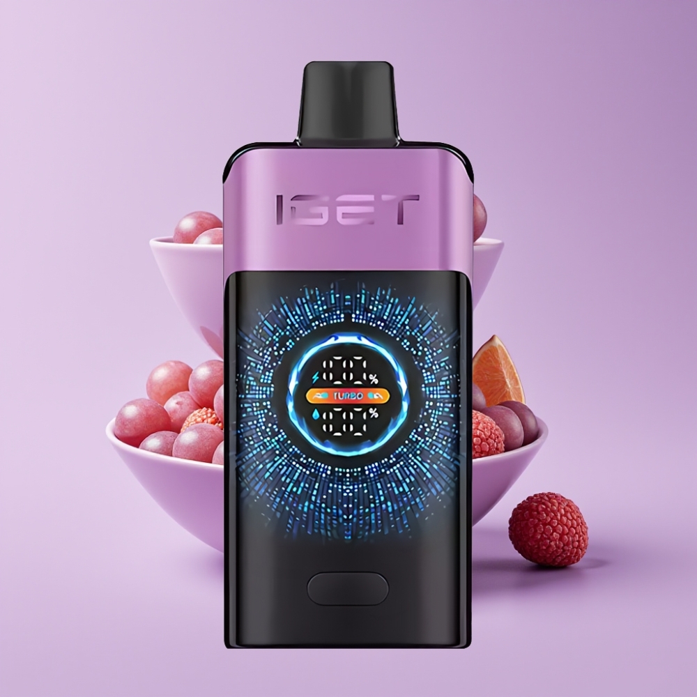IGET ONE 12000 Puffs Disposable Vape Chupa Chups Hroznový s 2700 mAh baterií