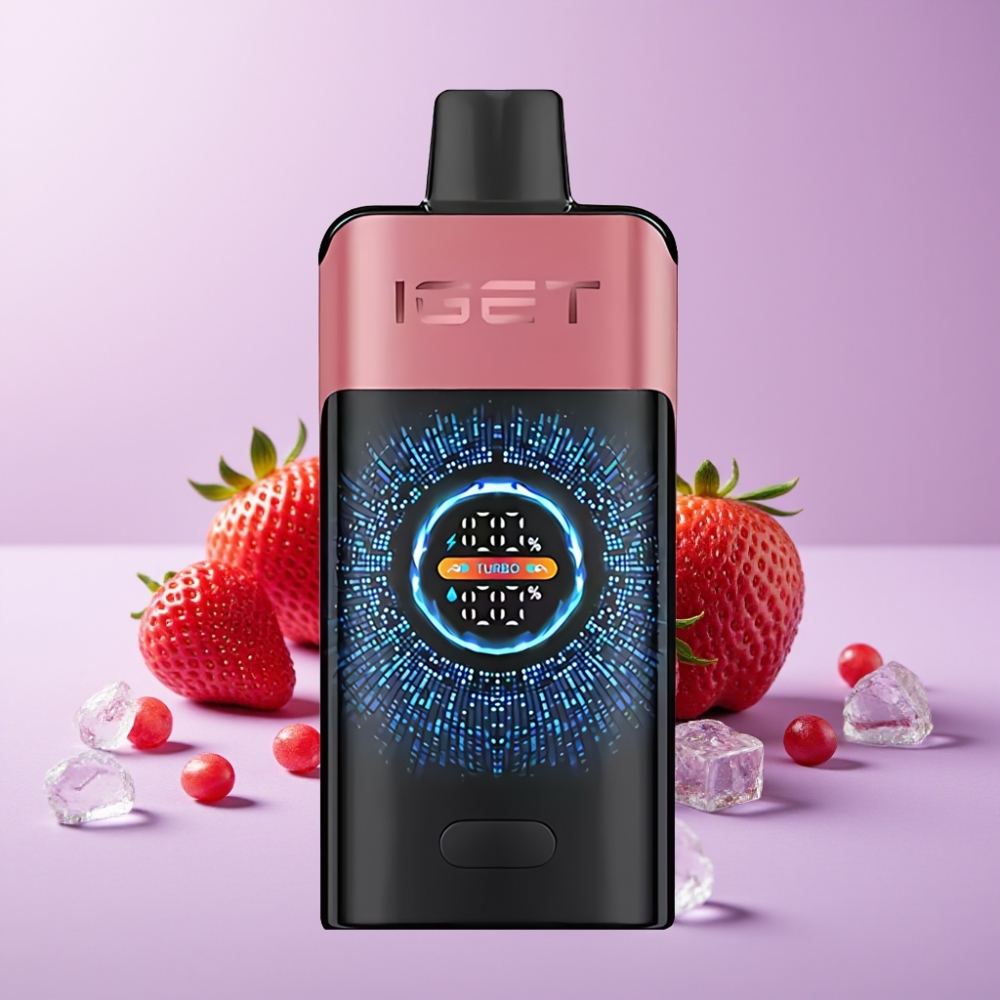 IGET ONE 12000 Puffs Disposable Vape Jahoda Granátové Jablko Led s 2700 mAh baterií