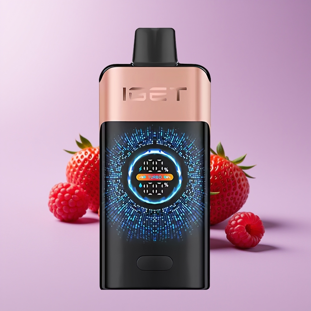 IGET ONE 12000 Puffs Disposable Vape Jahoda Malina s 2700 mAh baterií