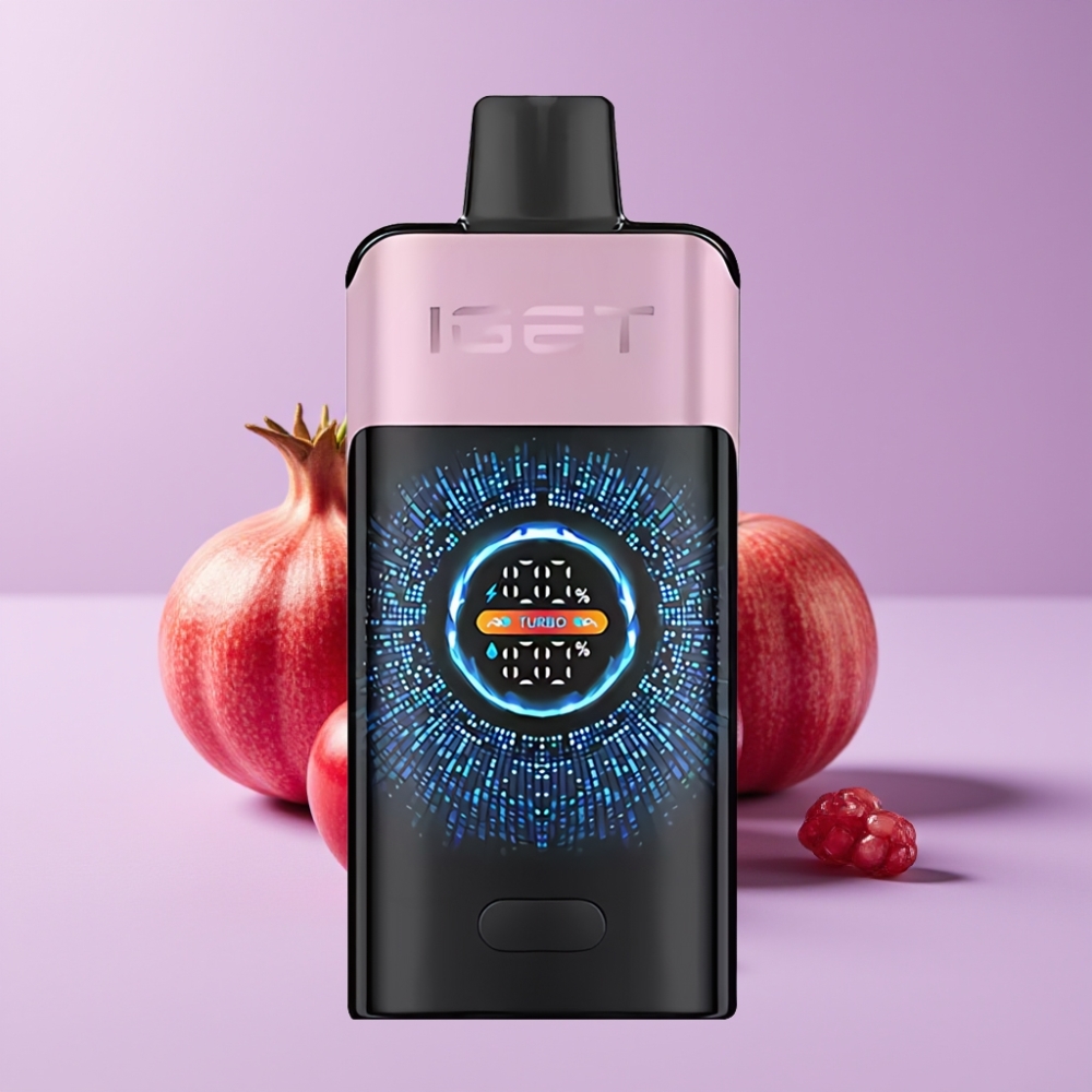 IGET ONE 12000 Puffs Jednorázová E-Cigareta Třešeň Granátové Jablko a 2700 mAh